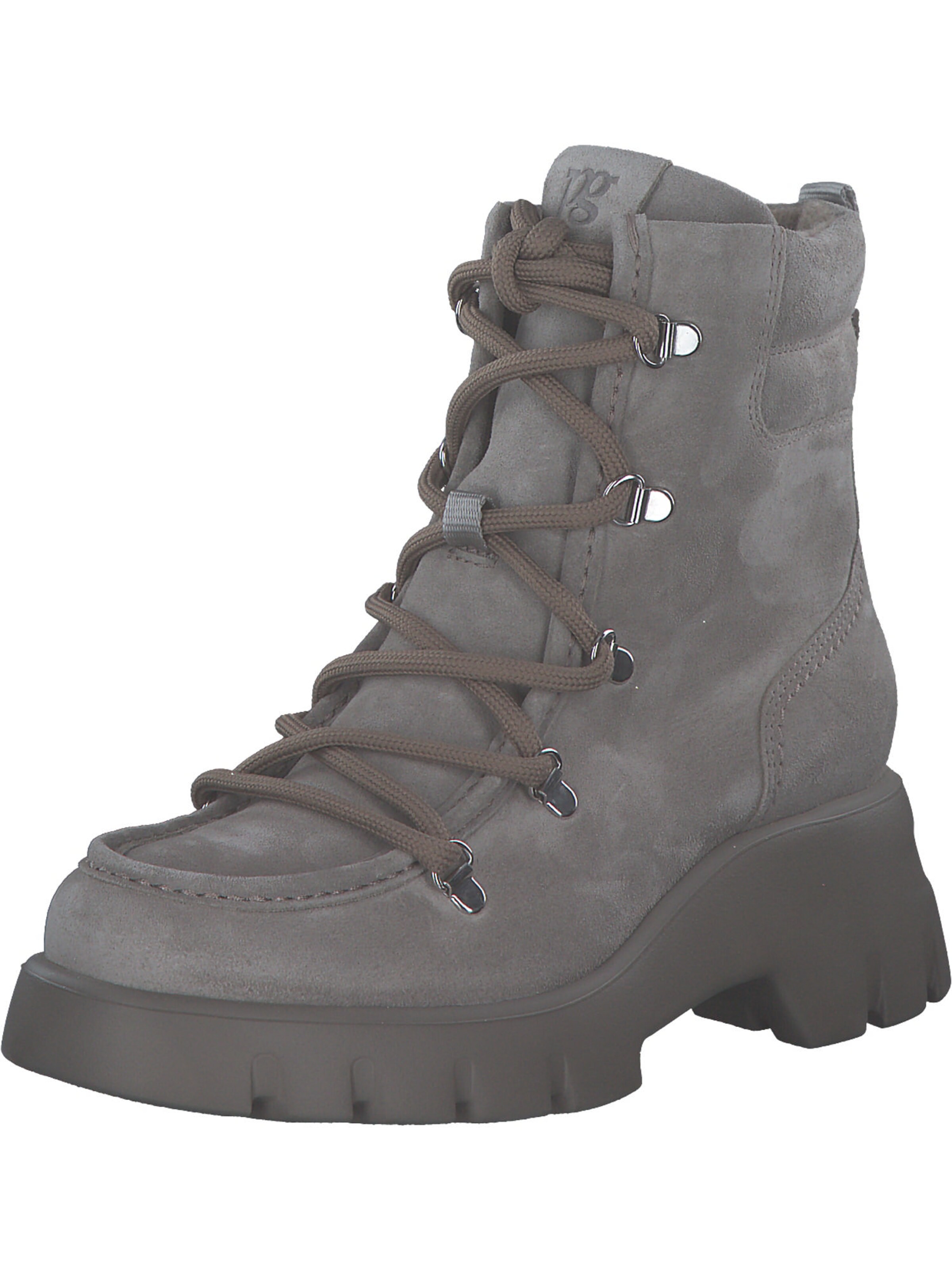 Stivaletto stringato '8237' di Paul Green in grigio: frontale