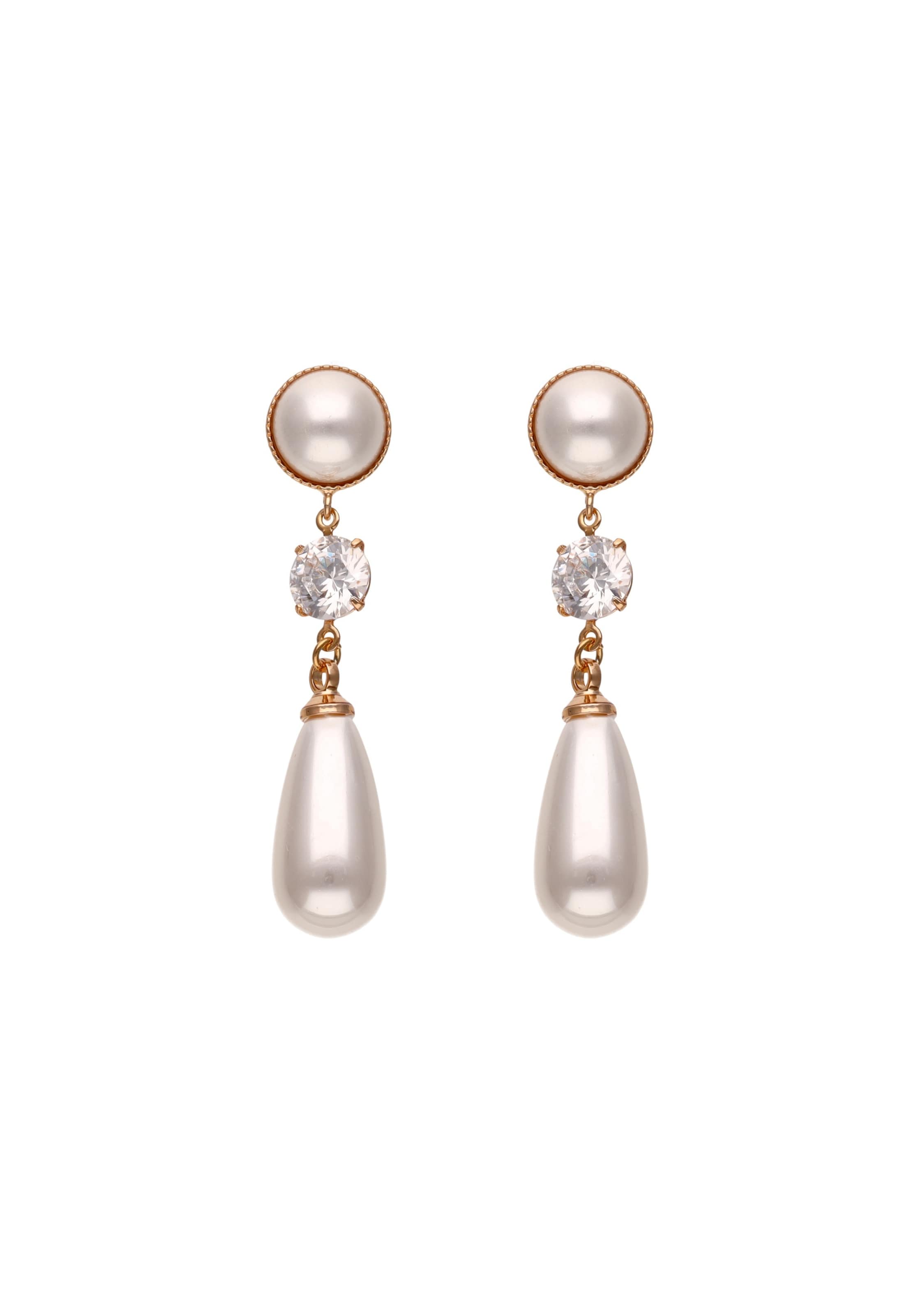 faina - Pendientes en blanco: frente