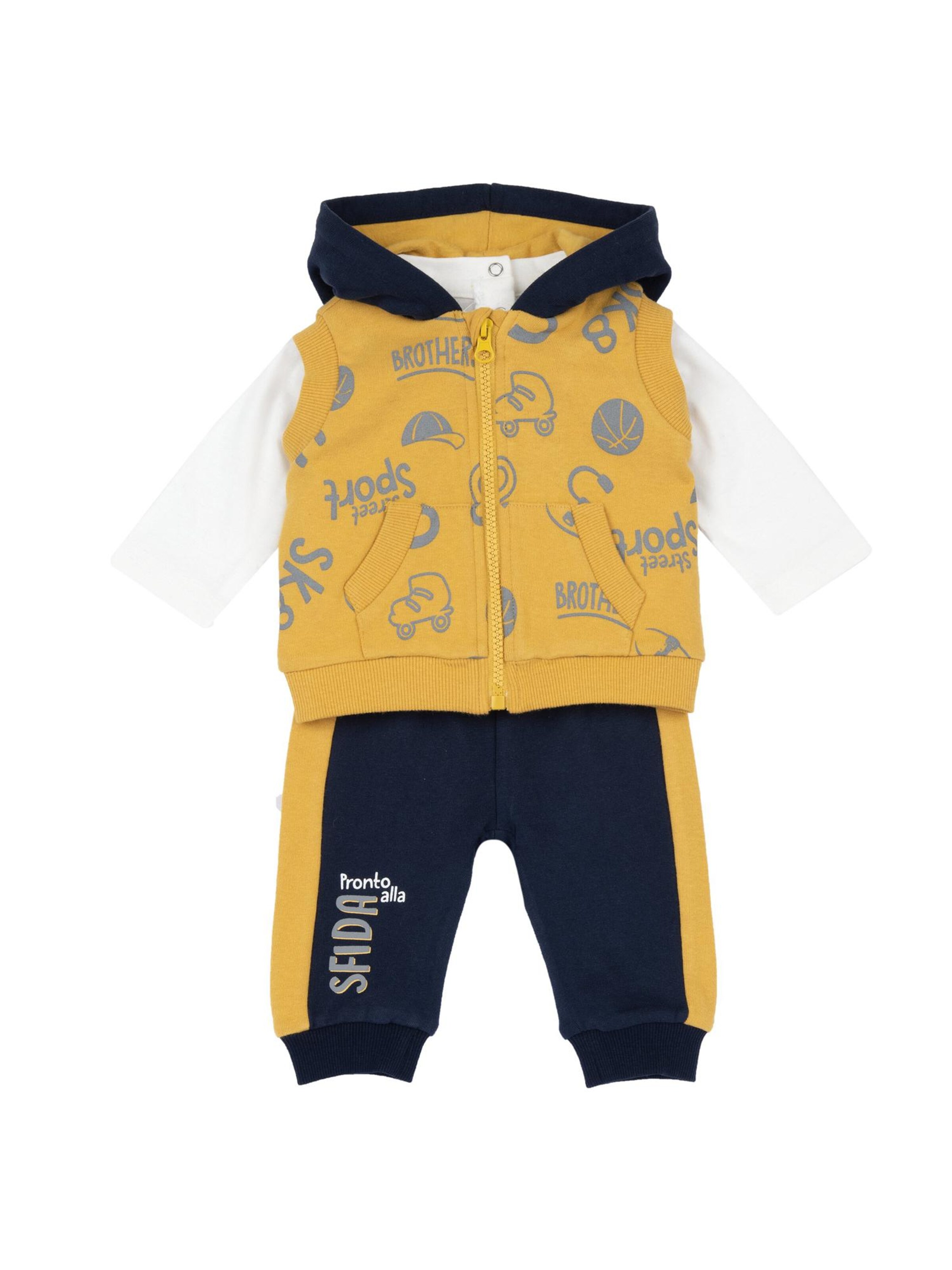 Chicco Strój do biegania w kolorze żółty: przód