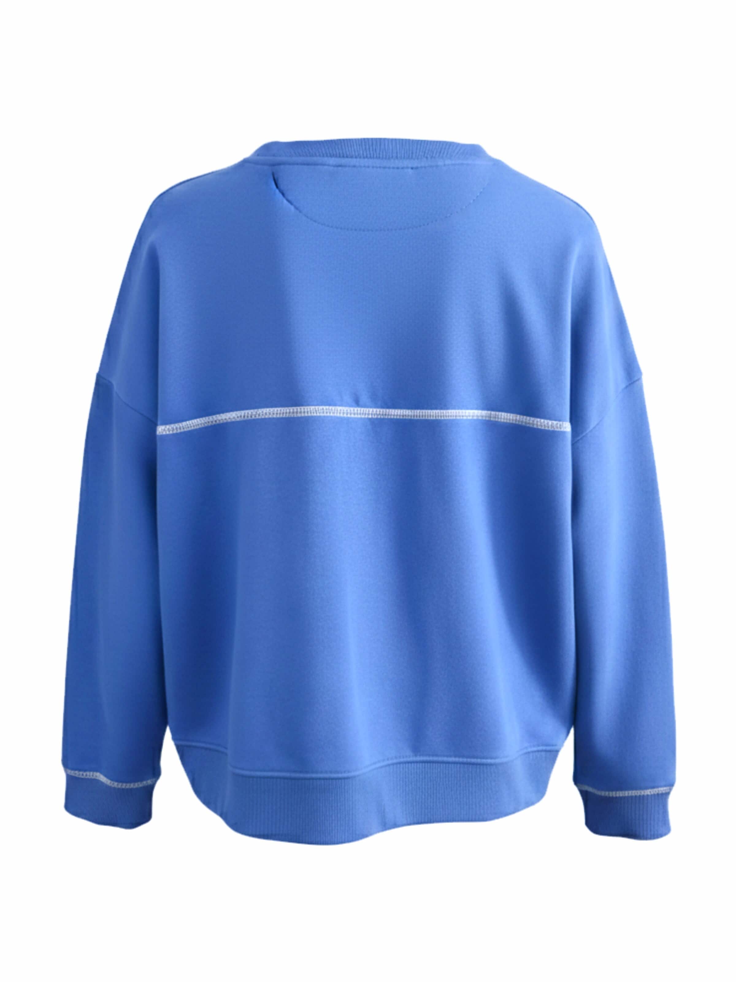Sweat-shirt 'Sweatpullover mit Stickerei Positiv Hearts - SelinaC' LIKS. Munich en bleu