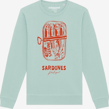 Watapparel Sweatshirt 'Sardines Portugal' in Blau: Vorderseite