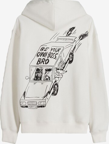 Bershka Sweatshirt in White