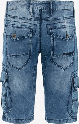 CIPO & BAXX Regular Jeans-Shorts in Blau