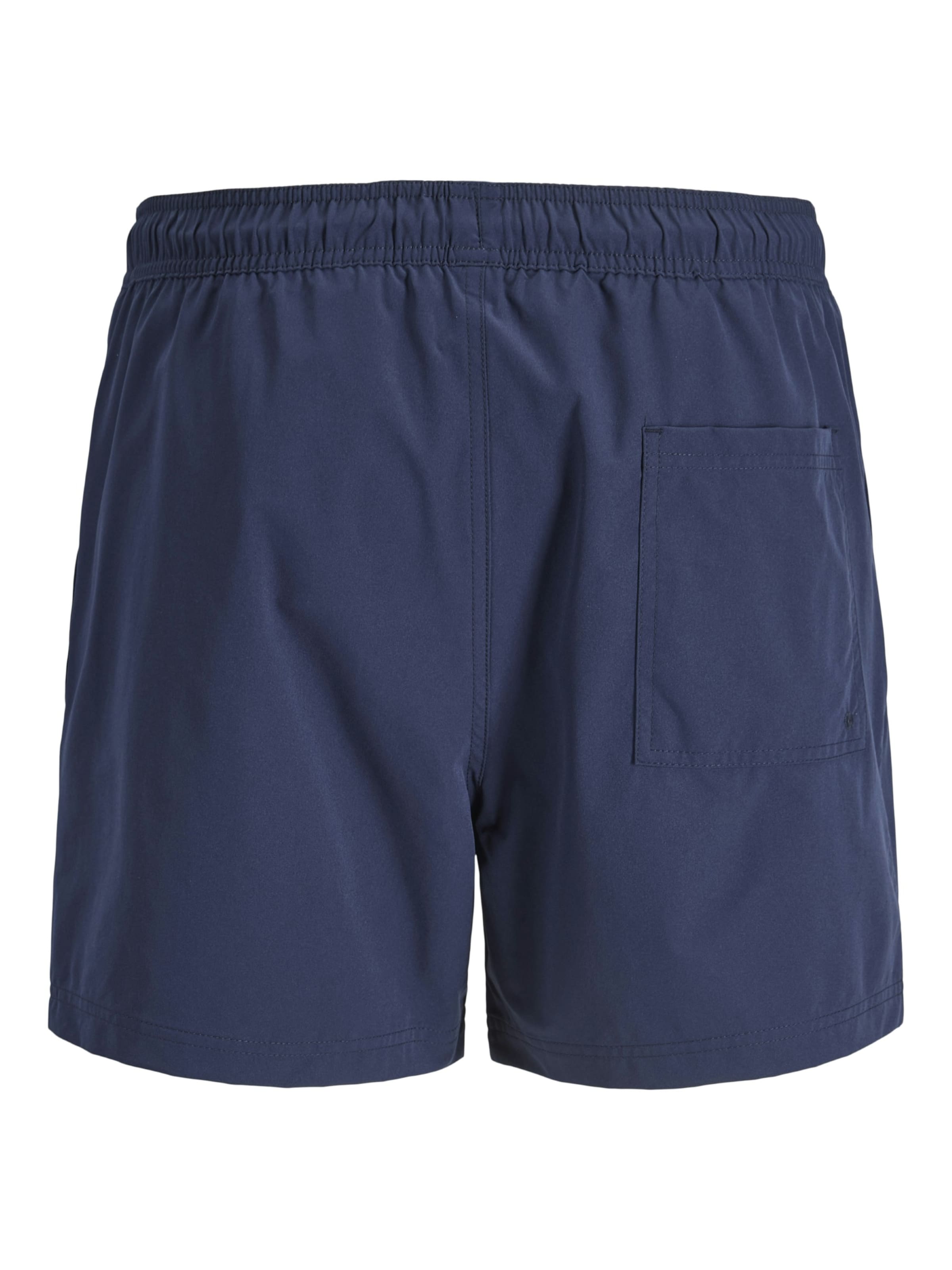 JACK & JONES Zwemshorts 'Jack & Jones Heren Zwemshort JPSTMAUI TROPIC Effen' in Blauw