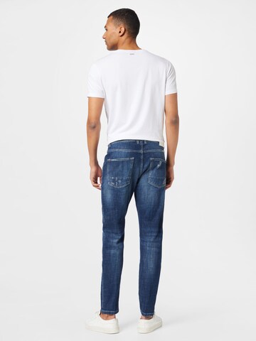 Goldgarn regular Jeans i blå