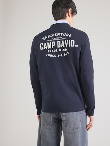 CAMP DAVID Μπλουζάκι σε μπλε: μπροστά