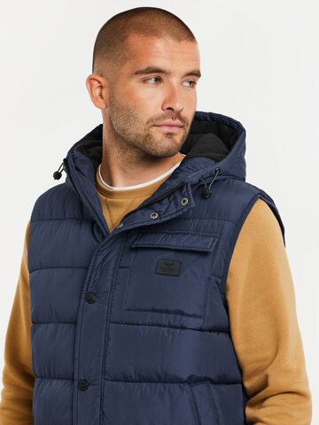 Gilet 'Ritcher' di Threadbare in blu