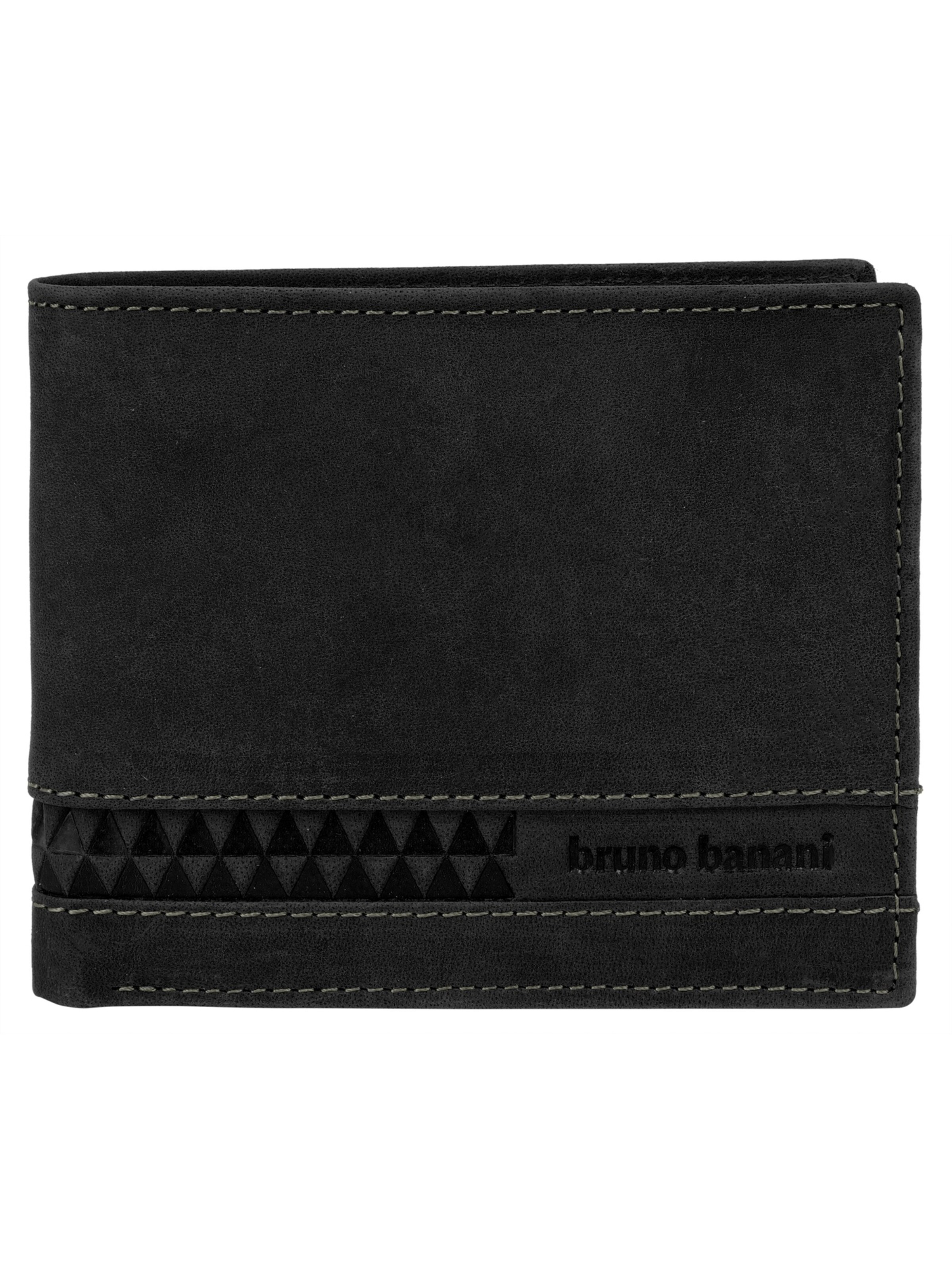 Bruno Banani Portemonnaie 'Bruno Banani Geldbörse'‌‌‌‌‌‌‌ in Schwarz: Vorderseite