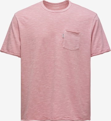 T-Shirt Salsa Jeans en rose : devant