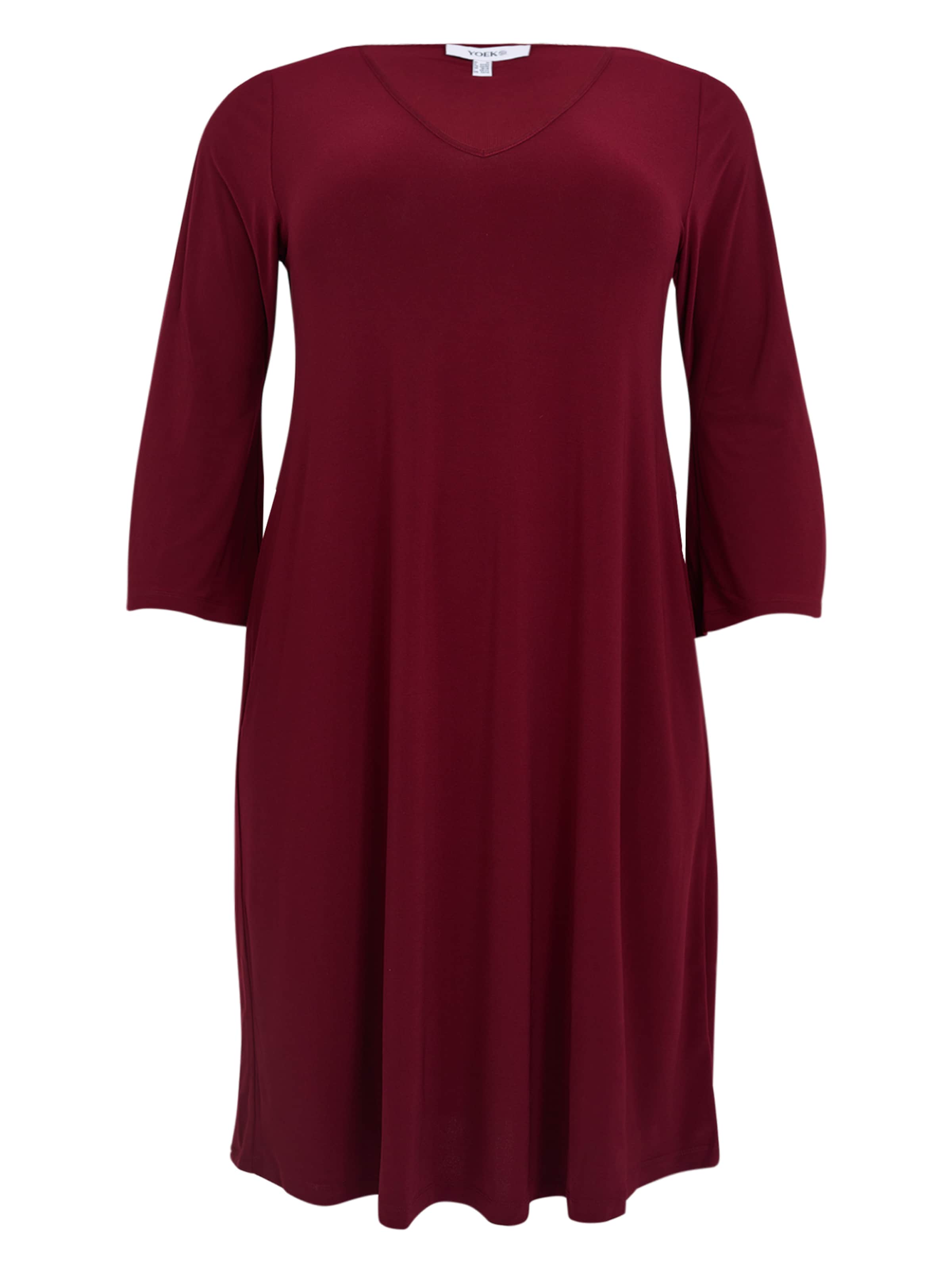 YOEK Jurk in Rood: voorkant