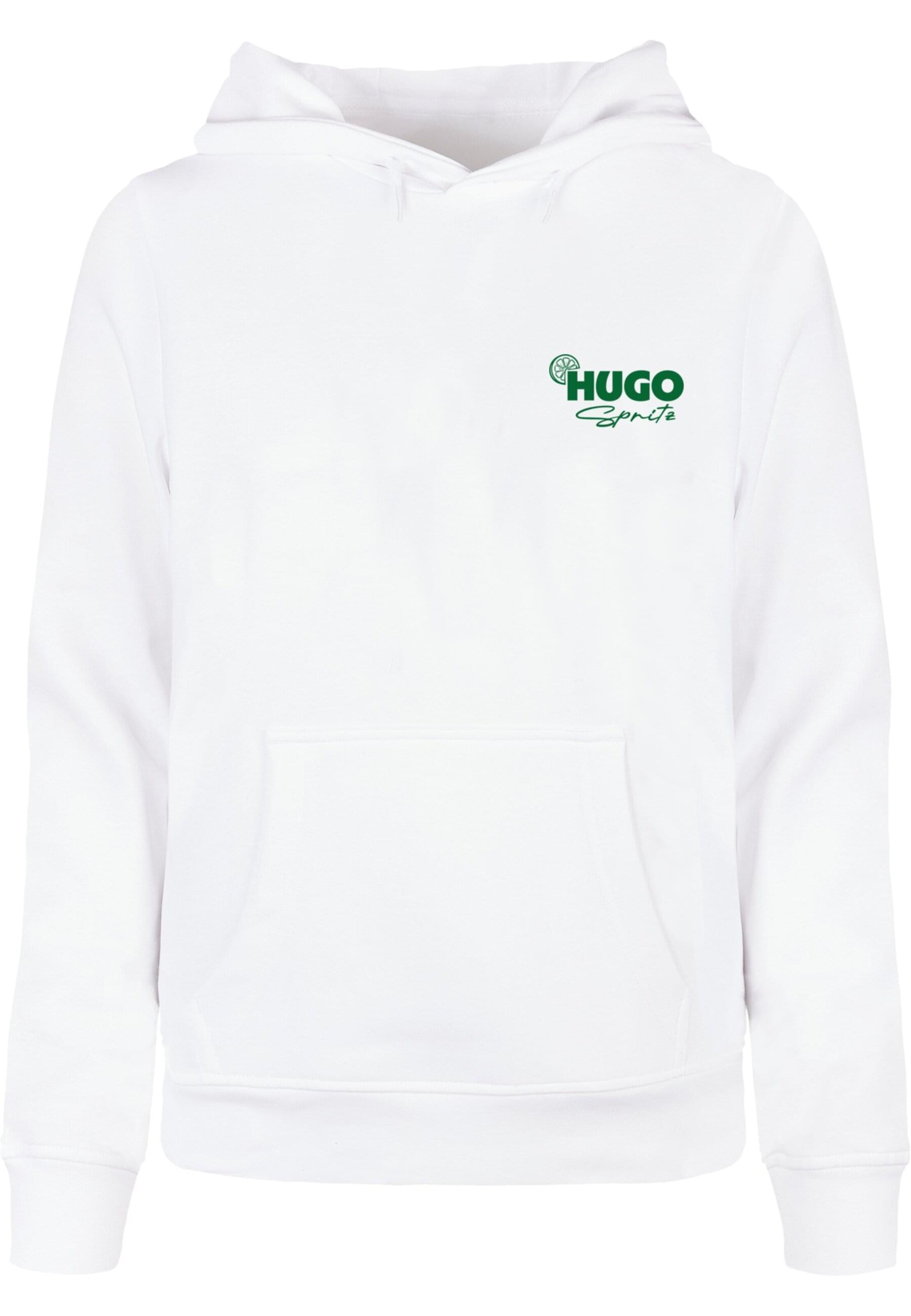 Merchcode Sweatshirt 'Hugo Spritz' in Weiß