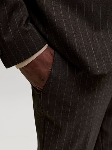 JACK & JONES Slimfit Bandplooibroek 'JPRMartin' in Bruin