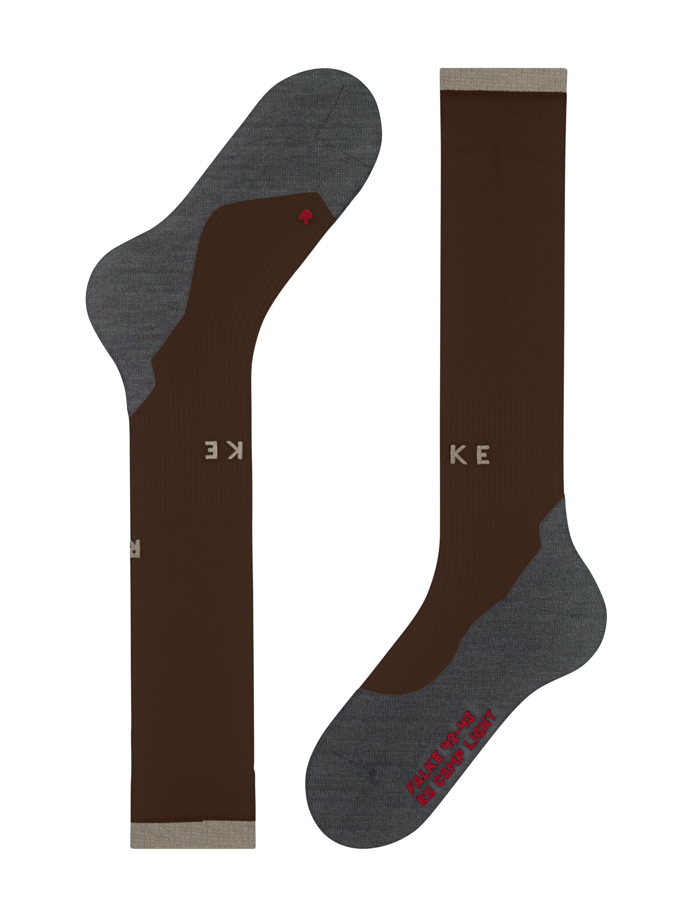 FALKE Athletic Socks 'RU Compression Energy Light M' in Brown