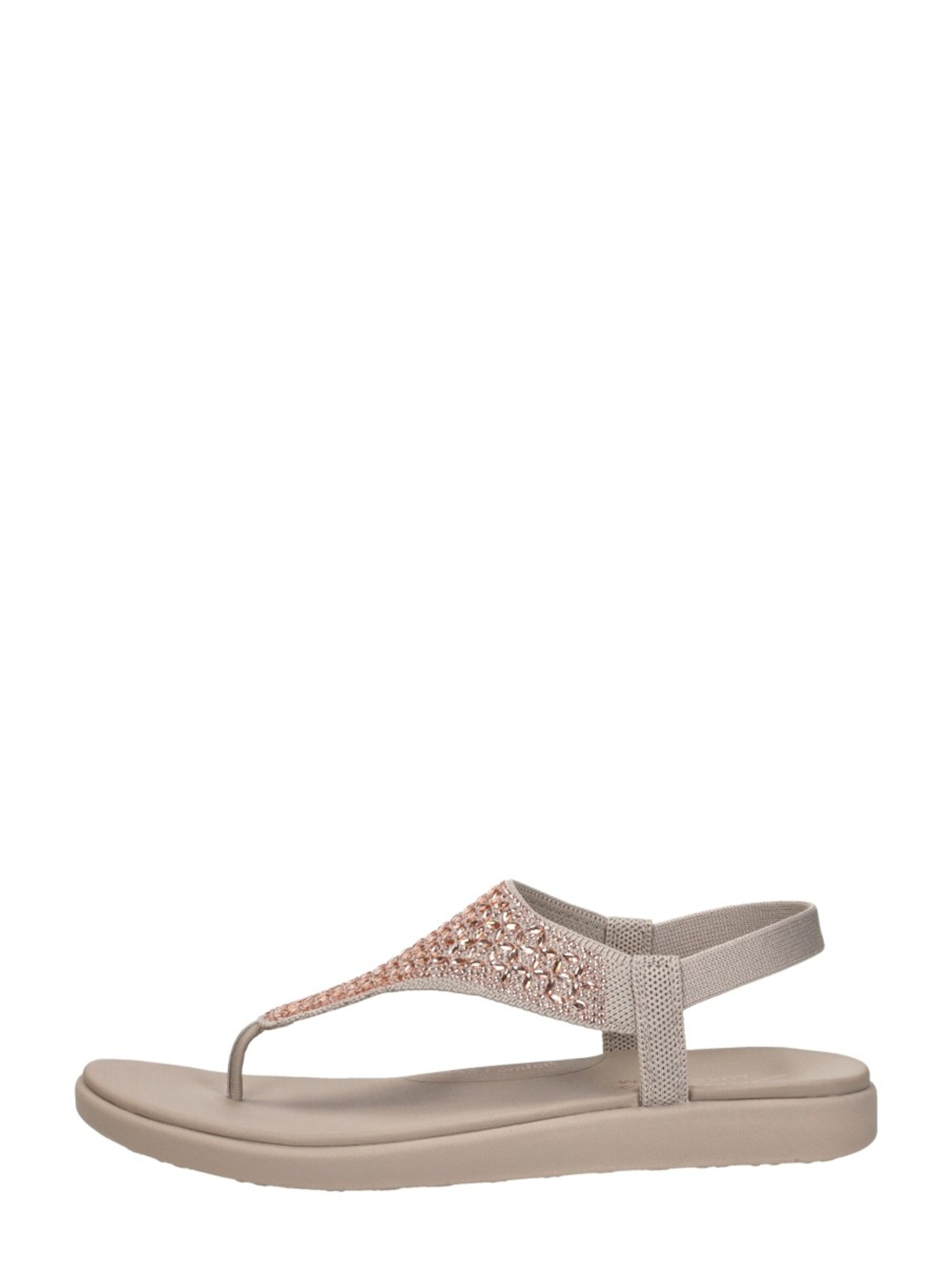 SKECHERS Teenslipper 'Meditation Luxe' in Grijs