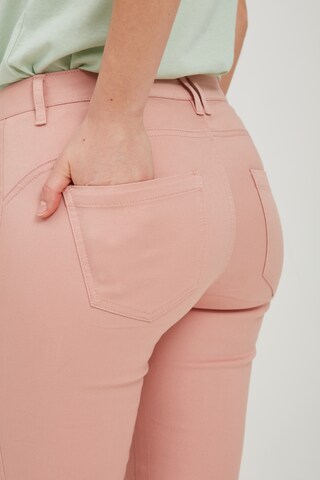 Fransa Slim fit Pants in Pink