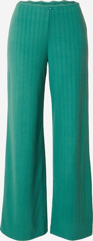 Pantalon de pyjama Abercrombie & Fitch en vert : devant