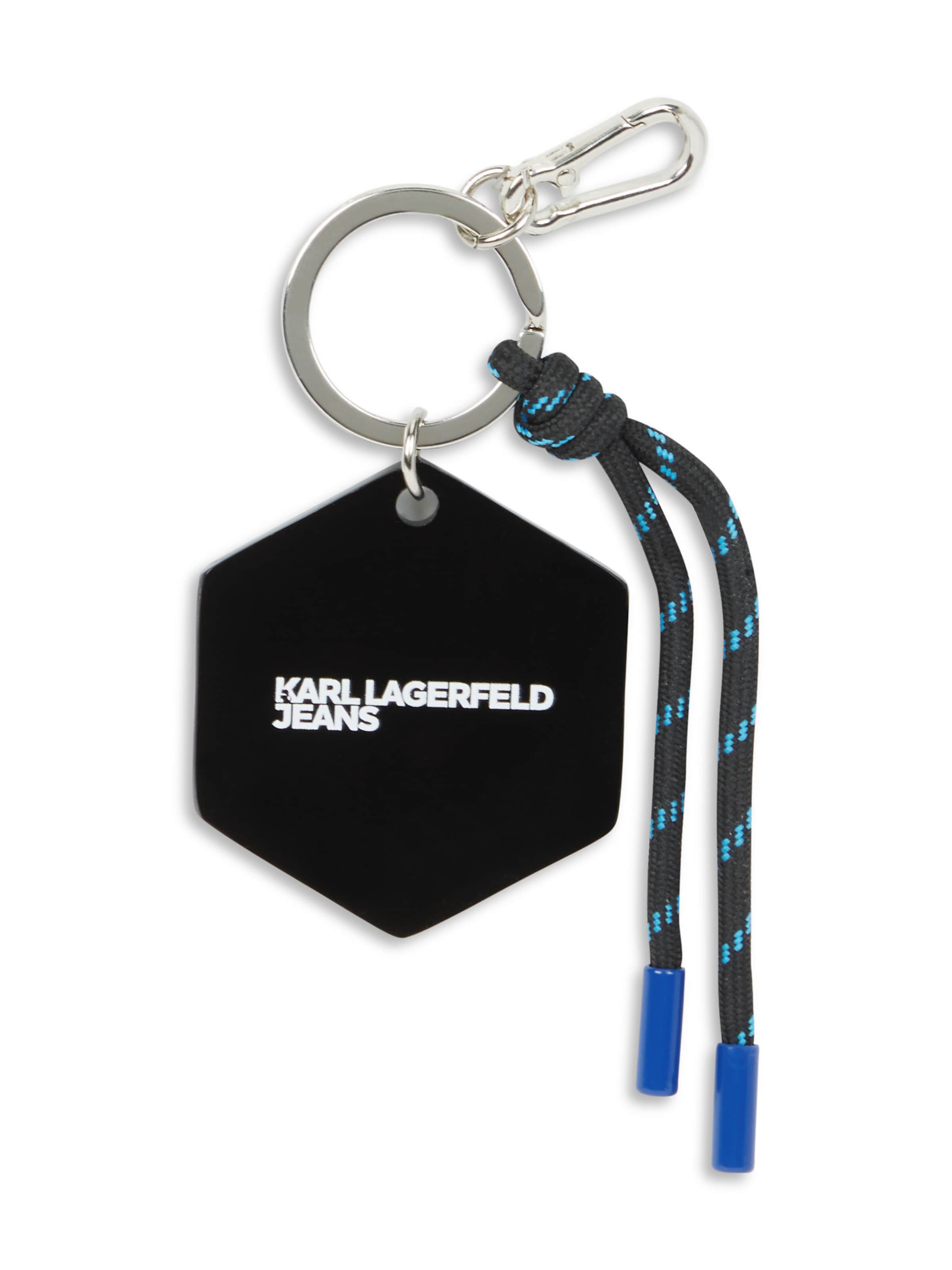 KARL LAGERFELD JEANS Ключодържател 'Cameo' в черно