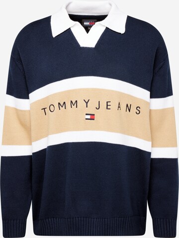 Pull-over Tommy Jeans en bleu : devant