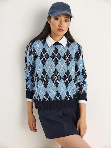 Bianco Lucci Pullover in Blau: Vorderseite