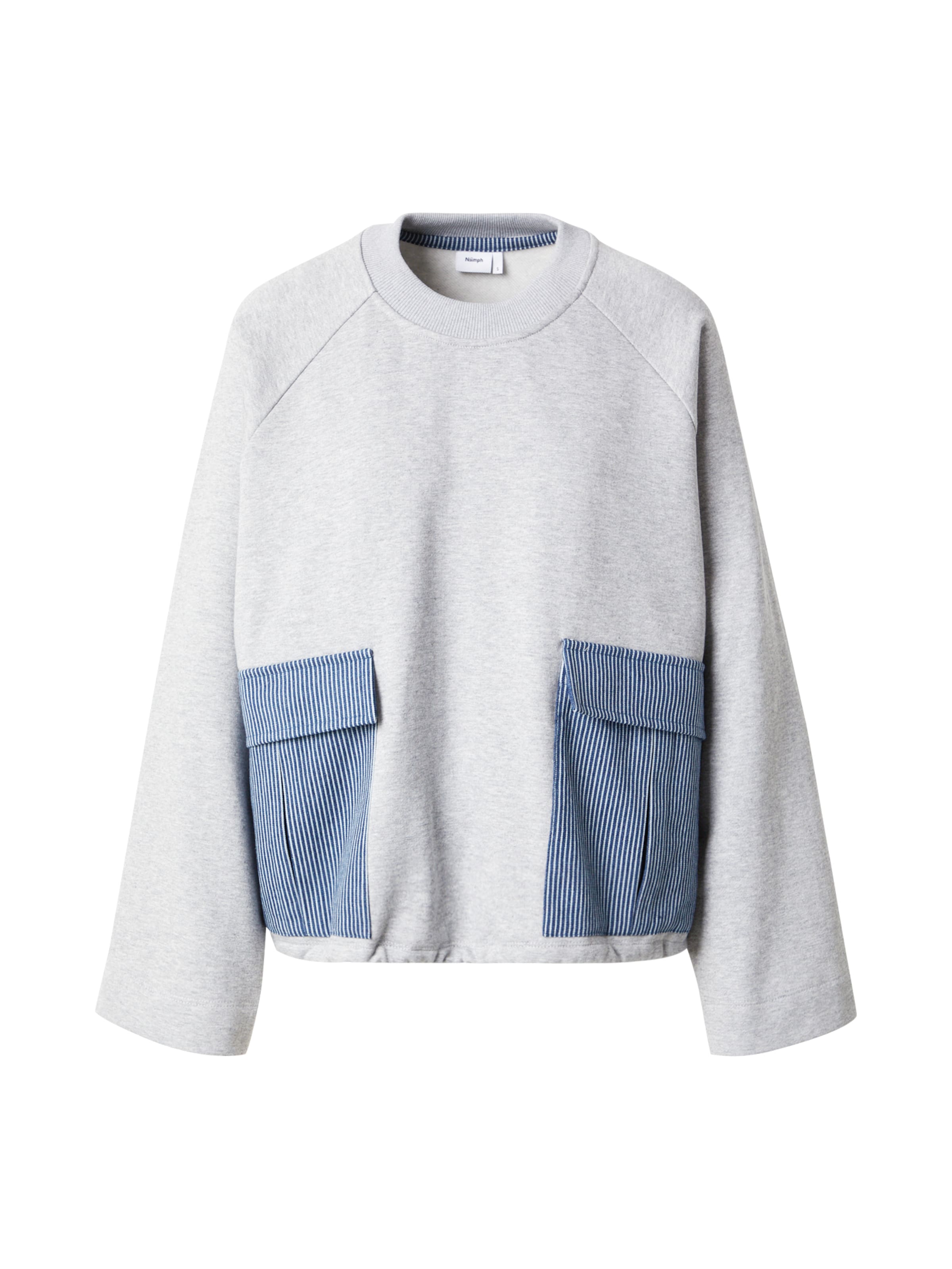 NÜMPH Sweatshirt 'NUZHELLY' in Grey: front