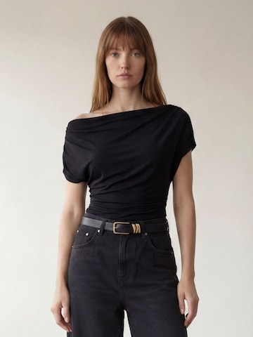 ARMIE Opasky 'The Katy Leather Belt' - Čierna
