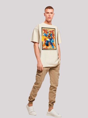 F4NT4STIC Shirt 'Big Hero 6 Fred Newspaper' in Beige