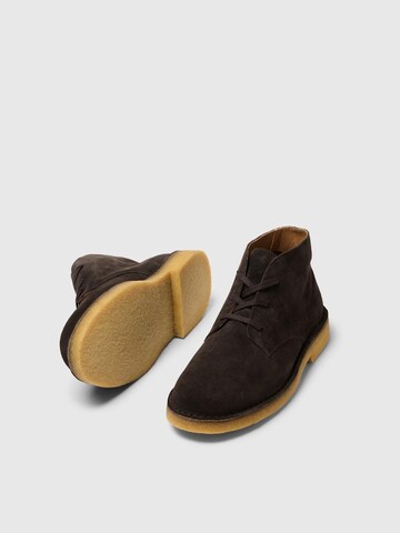 SELECTED HOMME - Botas chukka 'SLHRicco' em castanho