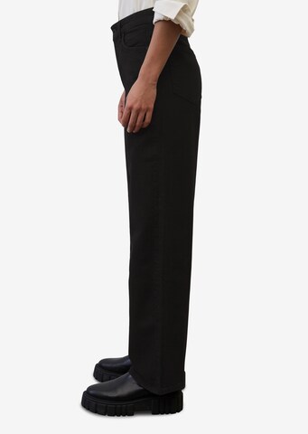 Marc O'Polo Wide Leg Jeans 'Sodra' in Schwarz