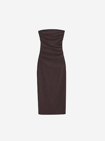 Robe de cocktail Dilvin en marron