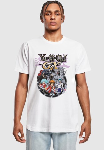 Merchcode T-Shirt 'Yu-Gi-Oh!' in Weiß: Vorderseite