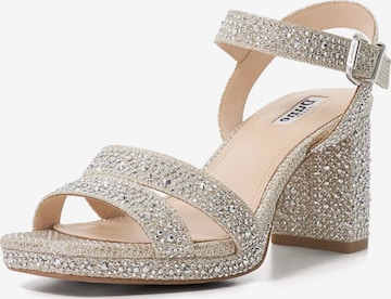 Sandales à lanières 'Manifesting' Dune LONDON en or : devant