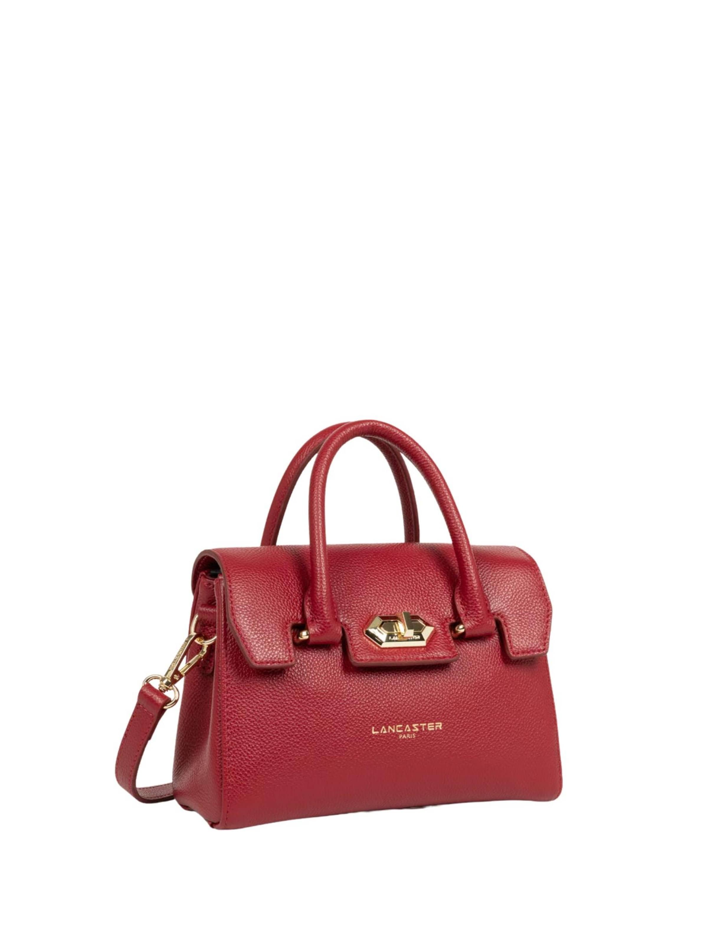 Sacs à main 'Lancaster Sac à main A rabat avec fermoir Mini Milano Cosmos 547-79 Rouge' LANCASTER Paris en rouge