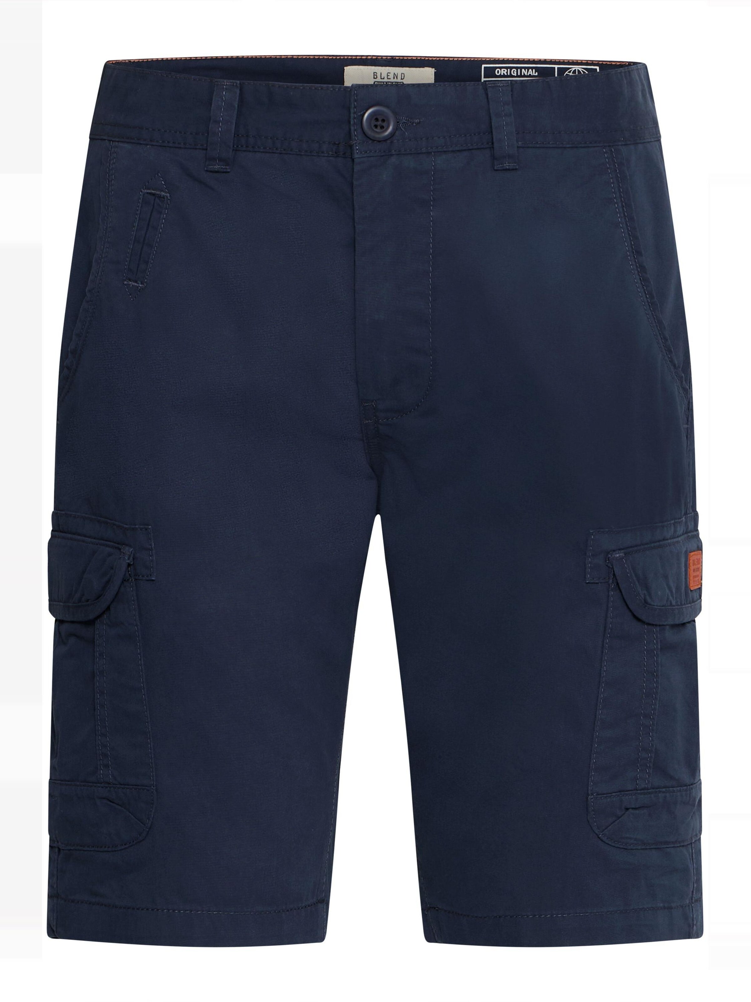BLEND Regular Cargohose 'Crixus' in Blau: Vorderseite