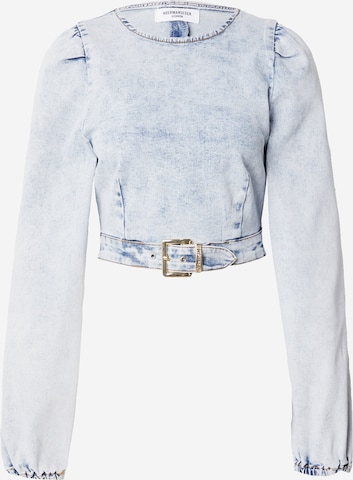 Hoermanseder x About You Blouse 'Cay' in Blauw: voorkant