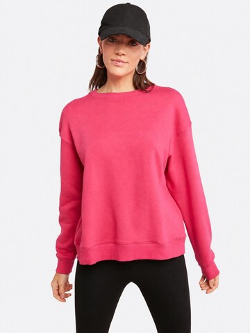 Sweat-shirt Ethiquet en rose : devant