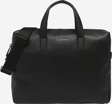 Calvin Klein حقيبة لابتوب بلون أسود: الأمام