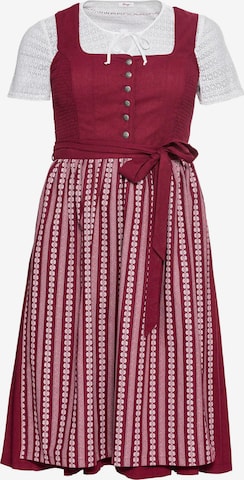 SHEEGO Dirndl in Red: front