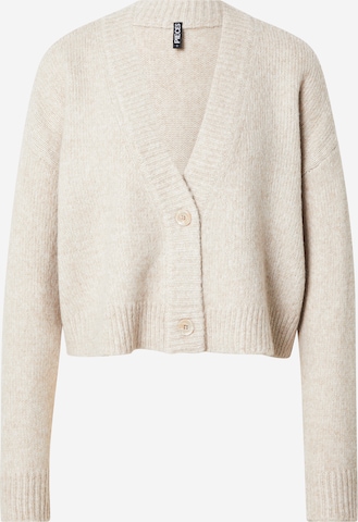 PIECES Knit cardigan 'PCJIMMA' in Beige: front