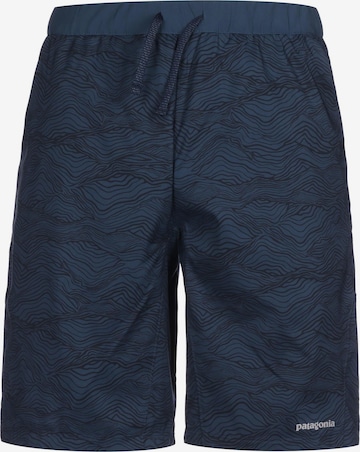 PATAGONIA Regular Workout Pants in Blue: front