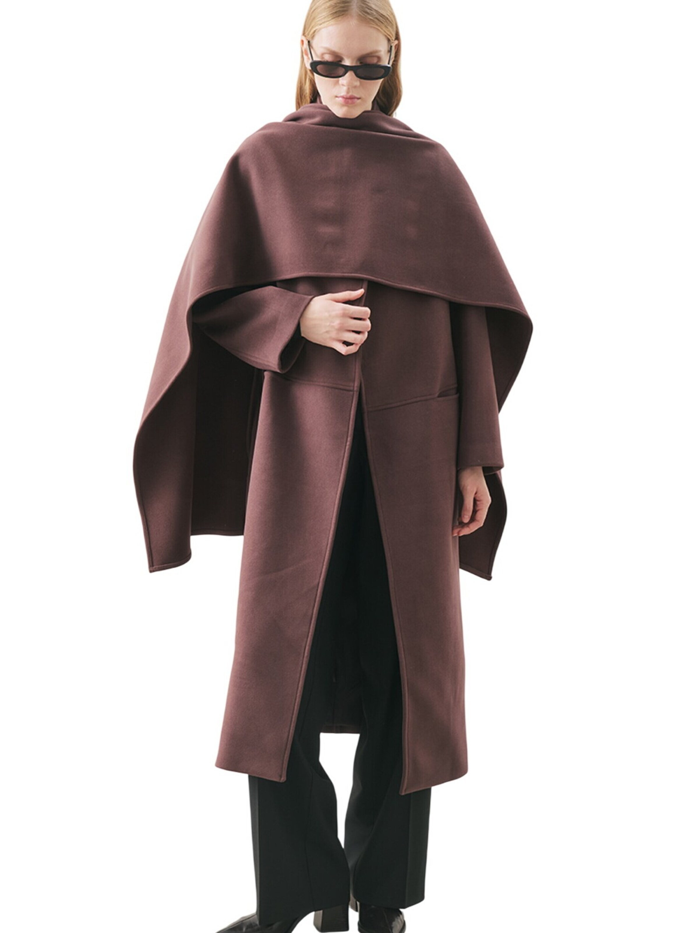 MANUKA Between-seasons coat in Purple