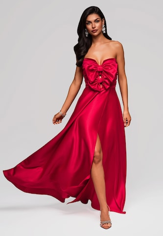 Ombre Abendkleid 'Francesca' in Rot: Vorderseite
