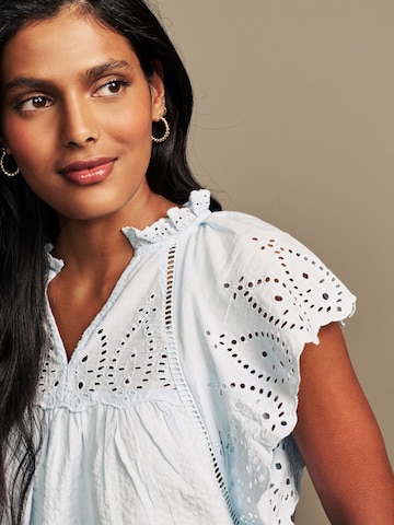 Chemisier LAURA ASHLEY en bleu