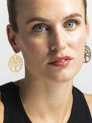 Luxenter Oorbellen 'KONSSA' in Geel