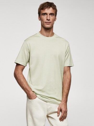 MANGO MAN Shirt 'BELLOW' in Groen: voorkant