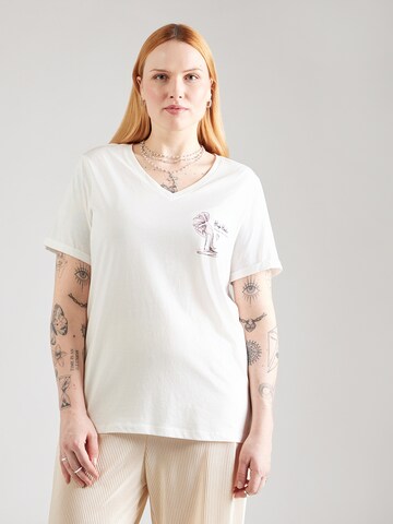 ONLY Carmakoma Tričko 'CARBEA' – bílá: přední strana