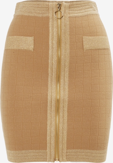 Sijonas iš Influencer, spalva – smėlio spalva / smėlio, Prekių apžvalga