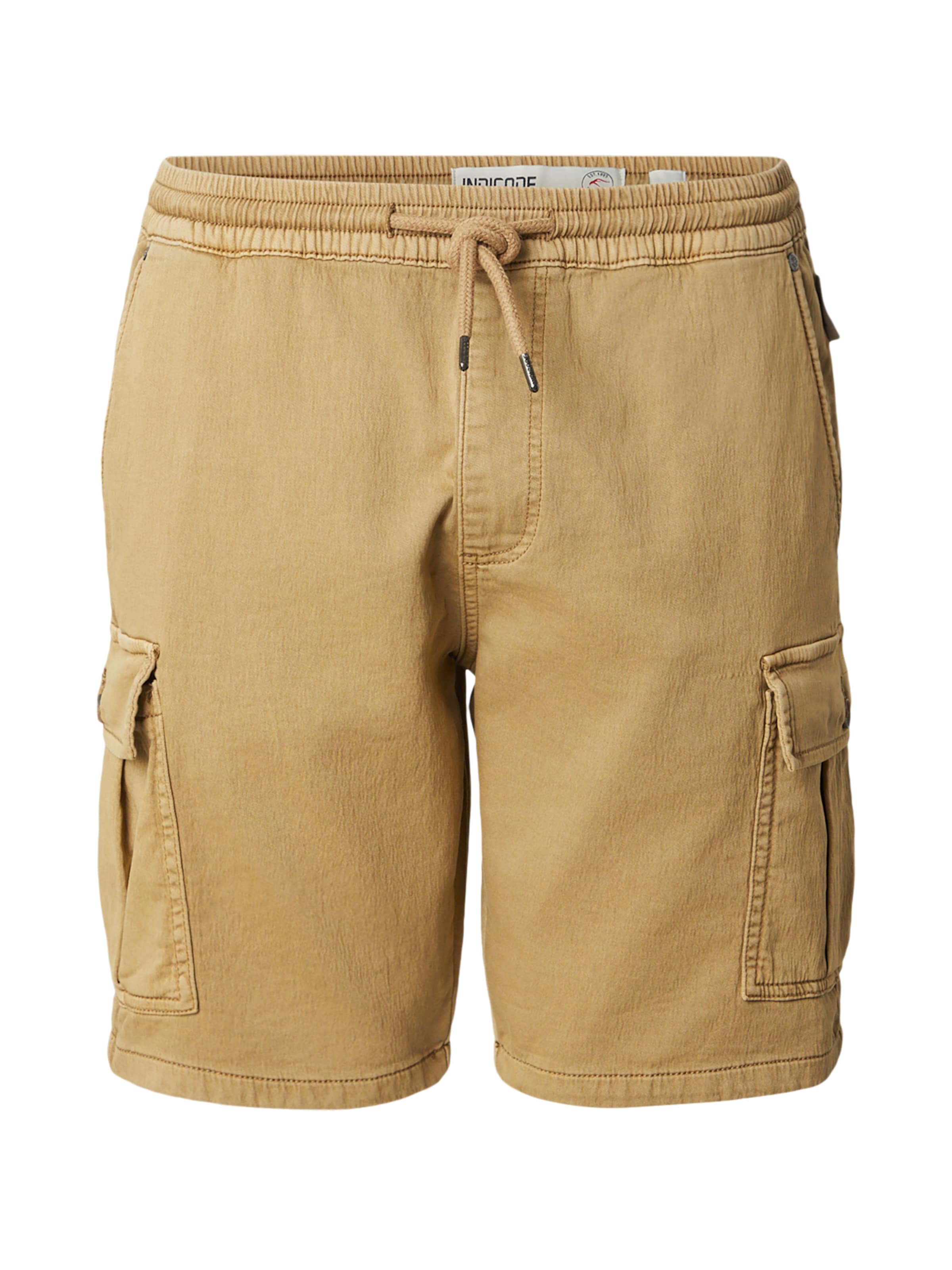 INDICODE JEANS Regular Cargo Pants 'Bouillon' in Beige: front