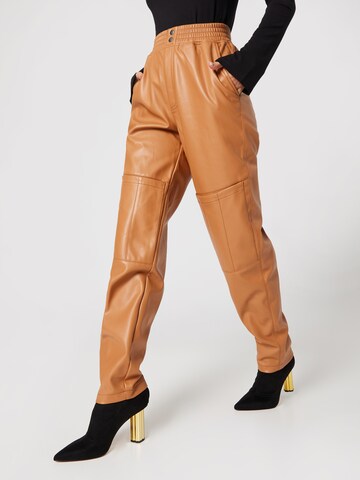 Katy Perry exclusive for ABOUT YOU Regular Trousers 'Dorothee' in Brown: front