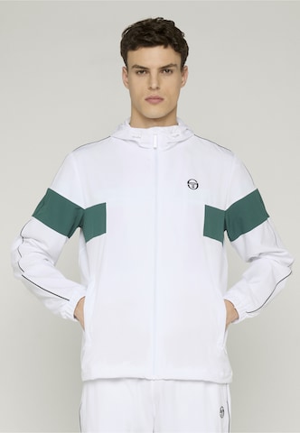 Sergio Tacchini Kurtka treningowa w kolorze biały: przód