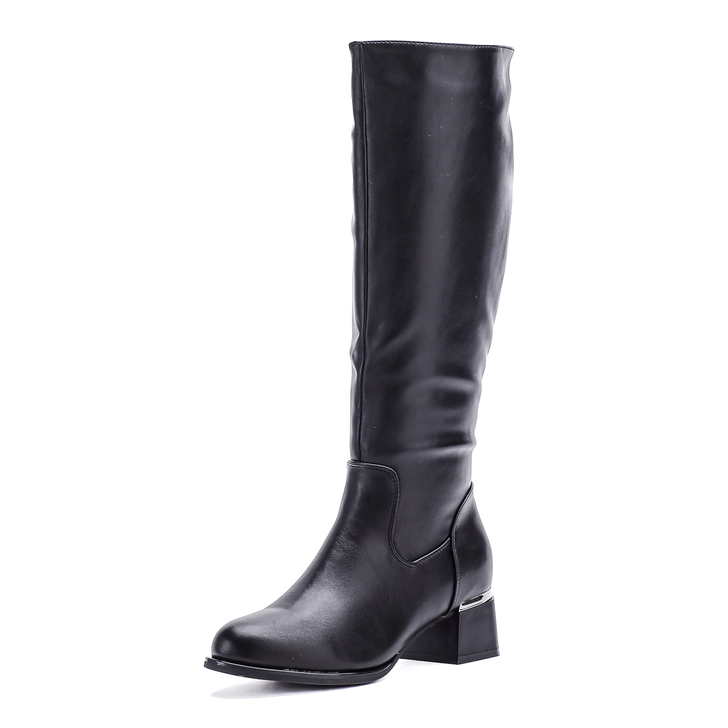 Elara Stiefel in Schwarz: Vorderseite